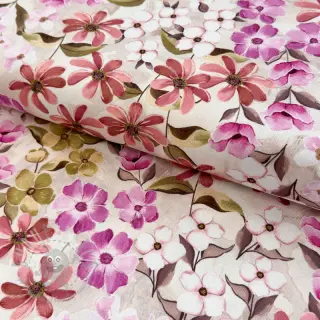 Dekorationstyg Floralia pink digital print