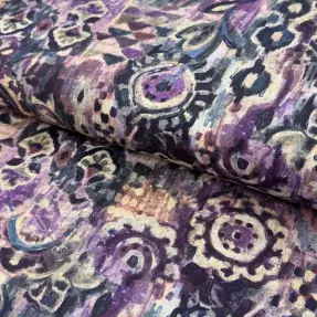 Dekorationstyg Abstract purple digital print