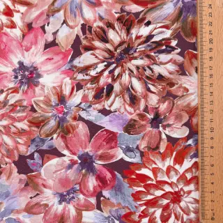 Dekoračná látka Peony orange digital print