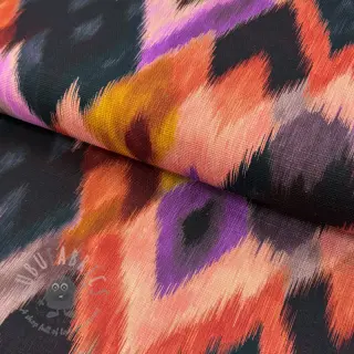 Dekorationstyg SLUB Abstract multi digital print
