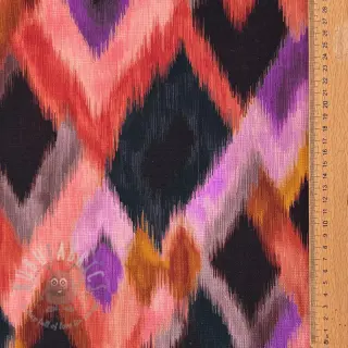 Dekorationstyg SLUB Abstract multi digital print