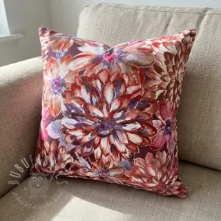 Dekorationstyg Peony orange digital print