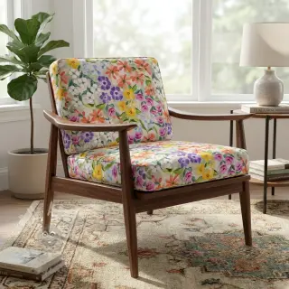 Dekorationstyg Floralia multi digital print