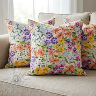 Dekorationstyg Floralia multi digital print