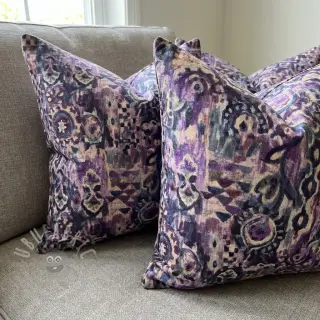 Dekorationstyg Abstract purple digital print