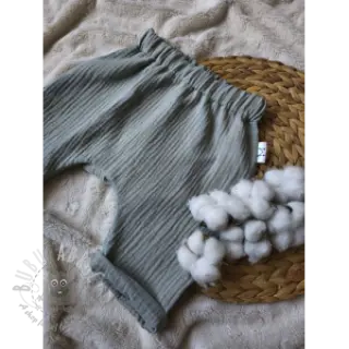 Dubbelgasväv/muslin dark mint