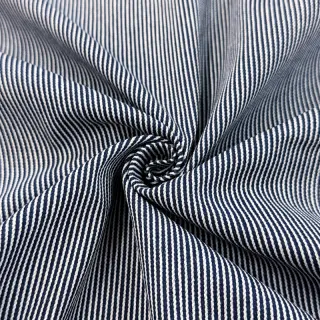 JEANS DENIM 8.5 OZ Small stripe dark blue