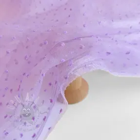 Tyll till TUTU-kjol DOTS lilac