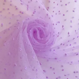 Tyl na TUTU DOTS lilac