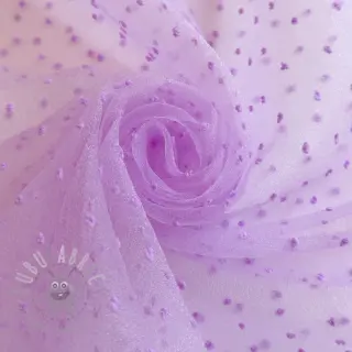 Tyll till TUTU-kjol DOTS lilac