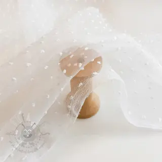 Tyll till TUTU-kjol DOTS white