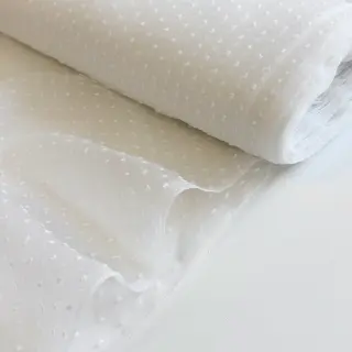 Tyl na TUTU DOTS white