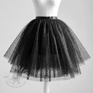 Tyll till TUTU-kjol DOTS black