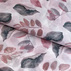 Lyocell med lin och siden Retro Flowers design B