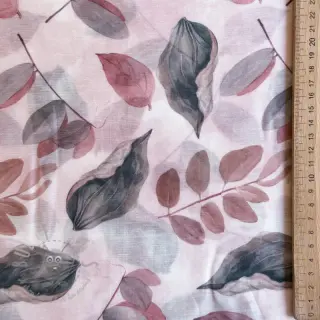 Lyocell med lin och siden Retro Flowers design B