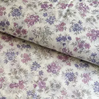 Lyocell s ľanom a hodvábom Retro Flowers design C