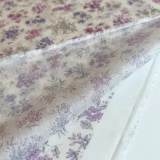 Lyocell s ľanom a hodvábom Retro Flowers design C