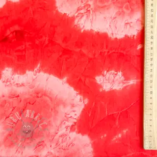 Viskóza Marble marmor red