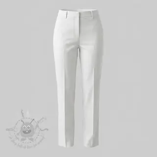 Bomullstyg TWILL Mango white