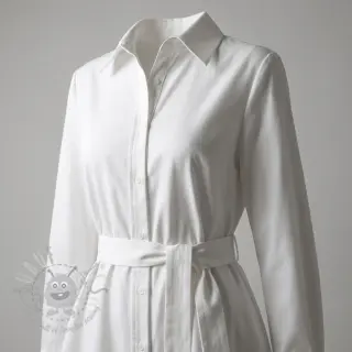 Bomullstyg TWILL Mango white