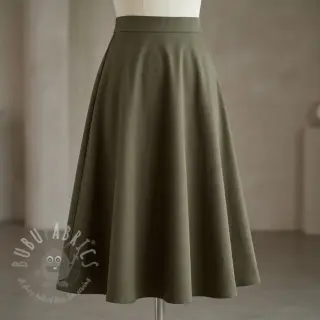 Bomullstyg TWILL Mango olive green
