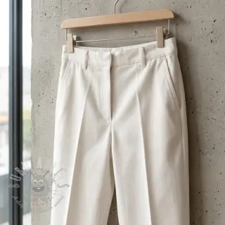 Bomullstyg TWILL Mango off white