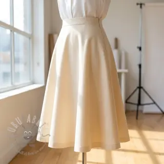Bomullstyg TWILL Mango ecru