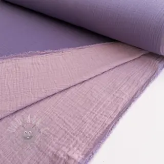Dubbelgasväv/muslin DOUBLE FACE lavender