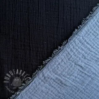 Dubbelgasväv/muslin DOUBLE FACE marine