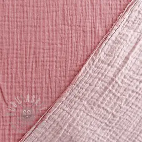 Dubbelgasväv/muslin DOUBLE FACE lilac
