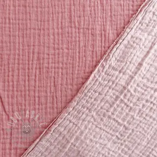 Dubbelgasväv/muslin DOUBLE FACE lilac
