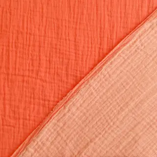 Dvojitá gázovina/mušelín DOUBLE FACE peach