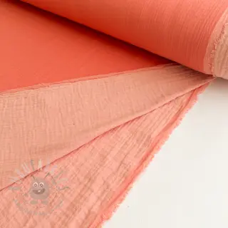 Dubbelgasväv/muslin DOUBLE FACE peach