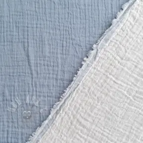 Dubbelgasväv/muslin DOUBLE FACE light jeans