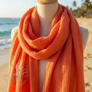 Dubbelgasväv/muslin DOUBLE FACE peach