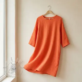 Dubbelgasväv/muslin DOUBLE FACE peach