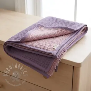 Dubbelgasväv/muslin DOUBLE FACE lavender