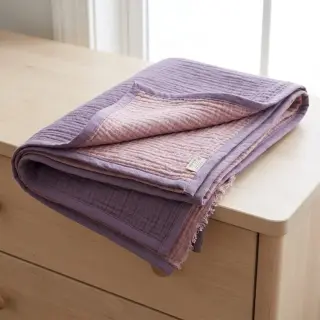 Dvojitá gázovina/mušelín DOUBLE FACE lavender
