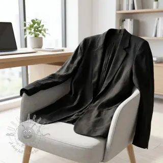 Viskos med lin BUBBLY black