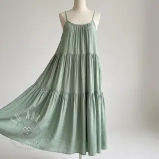 Viskos med lin BUBBLY light mint