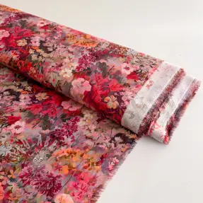 Viskos RAYON POPLIN Blossoms design A
