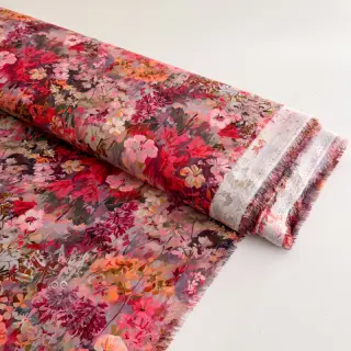 Viskos RAYON POPLIN Blossoms design Och