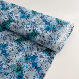 Viskos RAYON POPLIN Flower sea design D