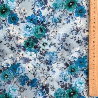 Viskos RAYON POPLIN Flower sea design D