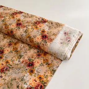 Viskos RAYON POPLIN Flower sea design E
