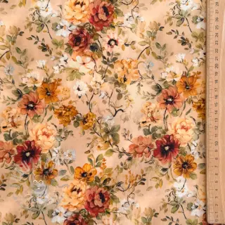Viskos RAYON POPLIN Flower sea design E