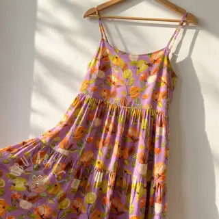Viskos RAYON POPLIN Fruity design C