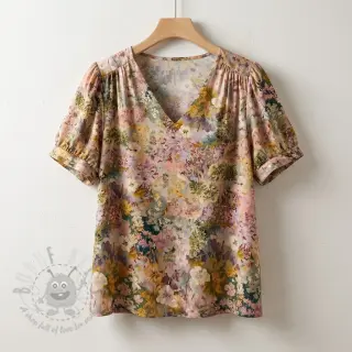 Viskos RAYON POPLIN Blossoms design B