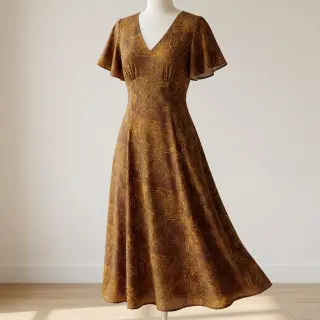 Viskóza RAYON POPLIN Flow design C