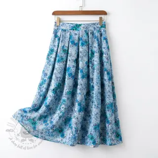 Viskos RAYON POPLIN Flower sea design D